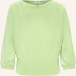 Reduzierte Hellgrüne Opus Nachhaltige Wasserfall-Ausschnitt Damensweatshirts Größe M 