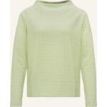 Hellgrüne Opus Nachhaltige Stehkragen Damensweatshirts Größe M 