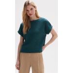 Reduzierte Grüne Unifarbene Opus Nachhaltige Rundhals-Ausschnitt Damensweatshirts aus Polyester Größe S 