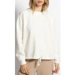 Reduzierte Weiße Unifarbene Opus Nachhaltige Damensweatshirts aus Baumwollmischung Größe S für den für den Herbst 