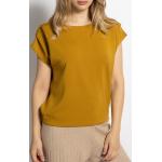 Reduzierte Gelbe Melierte Opus Nachhaltige T-Shirts aus Jersey für Damen Größe M 