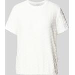 Offwhitefarbene Opus Nachhaltige T-Shirts aus Baumwolle für Damen Größe M 