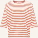 Orange Gestreifte Opus Nachhaltige T-Shirts aus Baumwolle für Damen Größe M 