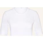 Weiße Opus Nachhaltige T-Shirts aus Baumwolle für Damen Größe M 
