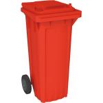 Rote Mülltonnen bis 100l aus HDPE 