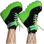 Grüne High Heel Stiefeletten & High Heel Boots mit Reißverschluss in Normalweite leicht für Damen Größe 38 für den für den Herbst 