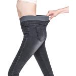 Graue Stretch-Jeans aus Fleece für Damen Größe XS für den für den Winter 