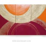 Orange Moderne abstrakte Bilder 