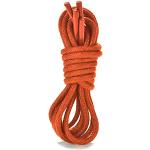 Orange Coloured Round Waxed Cotton Thin Shoe Laces 2.5mm wide & 70cm Waxed For Mens Shoes, Leather Oxford Brogues, Dress Shoes, Smart Shoes