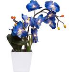 Dunkelblaue Künstliche Orchideen aus Draht 