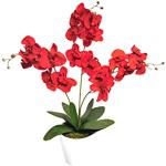 Reduzierte Rote Künstliche Orchideen aus Seide 
