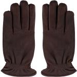 Braune ORCIaNI Gefütterte Handschuhe aus Leder für Herren für den für den Winter 