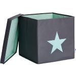 Graue Sterne Boxen & Aufbewahrungsboxen aus MDF mit Deckel 