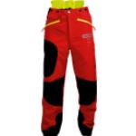 Rote Atmungsaktive OREGON Schnittschutzhosen mit Reißverschluss aus Nylon maschinenwaschbar für Herren Größe XL 