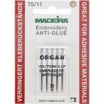 Organ Madeira Sticknadeln Anti-Glue 75/ System 130/705 H-ELP/ 5 Nadeln