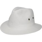 Weiße Elegante Stetson Bio Rollhüte aus Baumwolle für Herren Größe XXL für den für den Sommer 