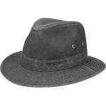 Schwarze Elegante Stetson Bio Rollhüte aus Baumwolle für Herren Größe XXL für den für den Sommer 