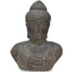 Graue Rustikale 40 cm Oriental Galerie Buddha Figuren aus Stein 