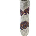 Weiße Rustikale 26 cm Oriental Galerie Vasen & Blumenvasen 26 cm aus Holz 