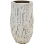 Weiße Rustikale 20 cm Oriental Galerie Vasen & Blumenvasen 20 cm aus Holz 