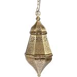 Goldene Moderne Marokko Lampen aus Leder E27 