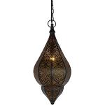 Reduzierte Kupferfarbene Moderne Marokko Lampen aus Leder E14 