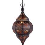 Kupferfarbene Romantische Marokko Lampen aus Aluminium E14 