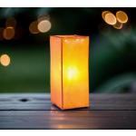 Orange Nachttischlampen & Nachttischleuchten aus Leder E14 