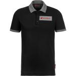 Schwarze Sportliche Halblangärmelige Audi Herrenpoloshirts & Herrenpolohemden aus Baumwolle 