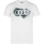 Weiße Kurzärmelige Audi T-Shirts aus Baumwolle für Herren 