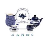 Blaue Bunzlau Keramik Teetassen Sets aus Keramik 