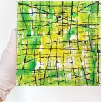 Grüne Leinwandbilder Strukturierte aus Acrylglas 20x20 
