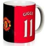 Original Manchester United FC Mug Cup Tasse Kaffee Kaffeebecher Becher Tazza Ryan Giggs NEU