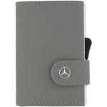 Graue Mercedes Benz Mercedes Benz Merchandise Mini Geldbörsen mit Automotiv aus Leder für Herren 