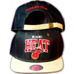 Beige Mitchell & Ness Miami Heat Miami Heat Herrenschirmmützen aus Baumwolle Einheitsgröße 