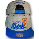 Original Mitchell & Ness New York Knicks Snapback Cap NBA grau/blau City Bar