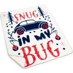 Original Volkswagen Kuscheldecke mit VW Käfer Motiv, "Snug in my Bug", Microfleece