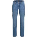 Blaue Straight Leg Jeans für Kinder mit Reißverschluss aus Baumwolle für Jungen Größe 176 