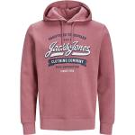 Pinke Jack & Jones Originals Herrensweatshirts mit Kapuze Größe L 