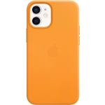 Orange Apple iPhone 12 Mini Hüllen aus Leder mini 