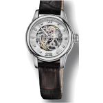 Silberne Oris Armbanduhren aus Edelstahl mit skelettiertem Zifferblatt 