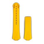 Gelbe Oris Uhrenarmbänder aus Gummi mit Kautschukarmband 