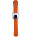 Orange Oris Uhrenarmbänder aus Gummi mit Kautschukarmband 