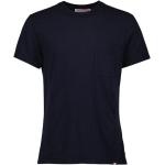 Orlebar Brown, Klassisches Rundhals T-Shirt Blue, Herren, Größe: S