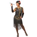 Schwarze Orlob Charleston-Kostüme & 20er Jahre Kostüme mit Pailletten für Damen Größe 3 XL 