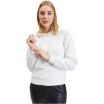 Weiße Casual Orsay Damensweatshirts mit Reißverschluss Größe M 