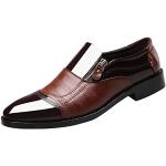 Braune Business MTB Schuhe mit Klettverschluss aus Leder atmungsaktiv für Herren Größe 46 für den für den Winter 