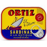 Ortiz Sardinen in Olivenöl | 4 Stück | Sardinas A La Antigua | El Velero | importiert aus Spanien | wild gefangen und handverlesen | Premium rein natürlich | Gourmetfisch in 140 g Dose (140 g)