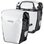 Weiße Ortlieb Back-Roller Herrengepäckträgertaschen aus LKW-Plane 