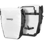 Weiße Ortlieb Back-Roller Gepäckträgertaschen 